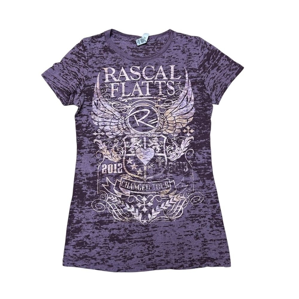 Rascal Flatts T-Shirt Changed Tour 2012 Size M Fitted Women's Short Sleeve‎